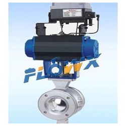 氣動V型對夾半球閥 氣動V型對夾調節半球閥