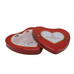 業士愛心形巧克力包裝鐵盒，桃心形情人節糖果包裝鐵盒