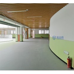 【藍品盾】樹脂板墻裙學校安裝效果