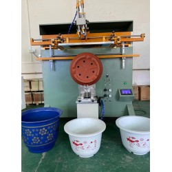 環球花盆絲印機六角花盆絲網印刷機加侖花盆曲面印刷機