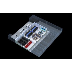 南京IDC封閉機房冷通道|機房動環|配電間效果圖制作出圖