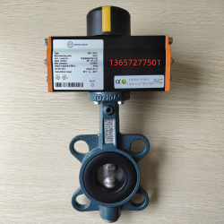 氣動對夾蝶閥Z011-A DN150+EB6.1SYD